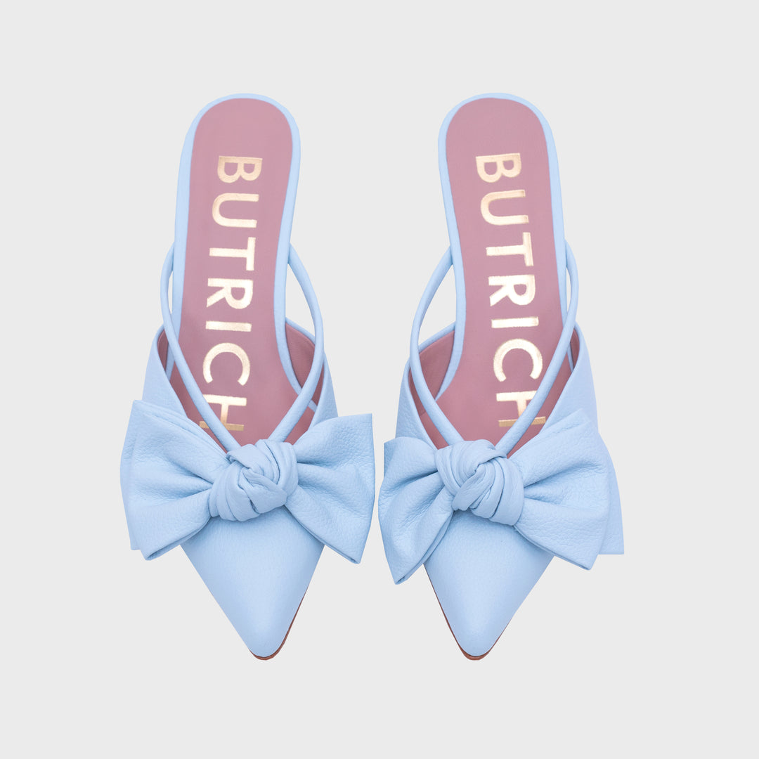 DAENA MULE MIDI CELESTE