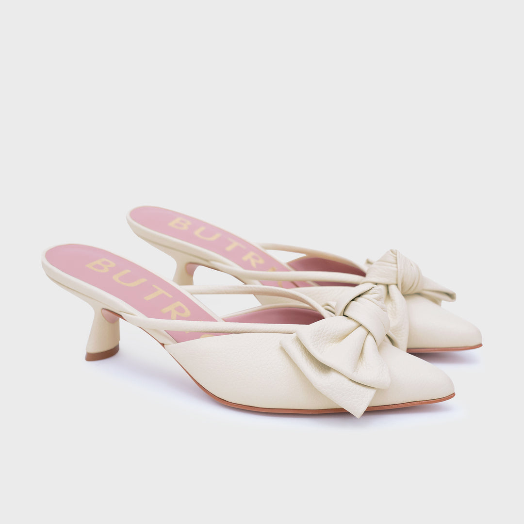 DAENA MULE MIDI HUESO