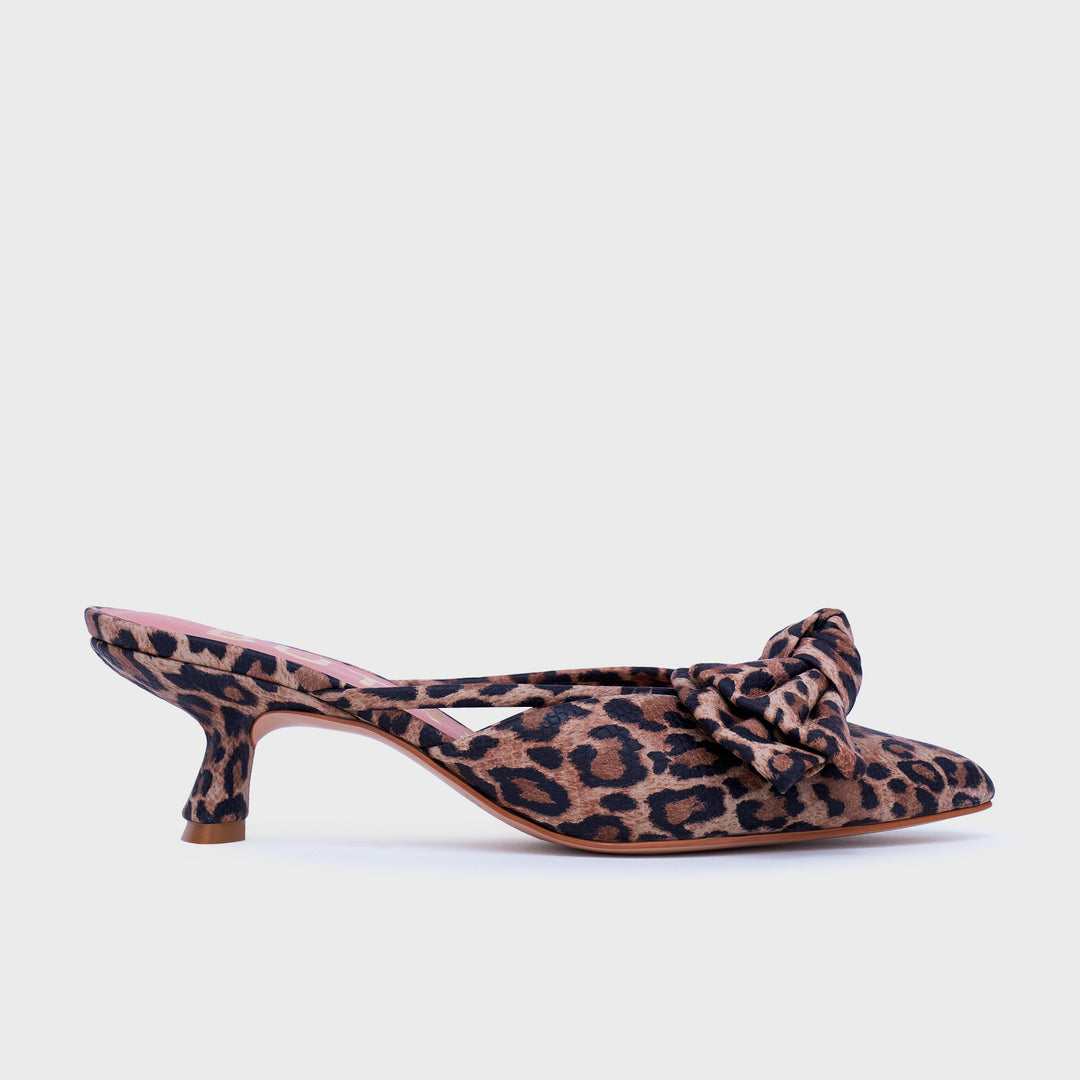 DAENA MULE MIDI LEOPARDO