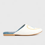 Cargue la imagen en el visor de la galería, DANAE SLIPPER BRIDE HUESO
