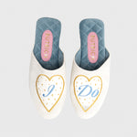 Cargue la imagen en el visor de la galería, DANAE SLIPPER BRIDE HUESO
