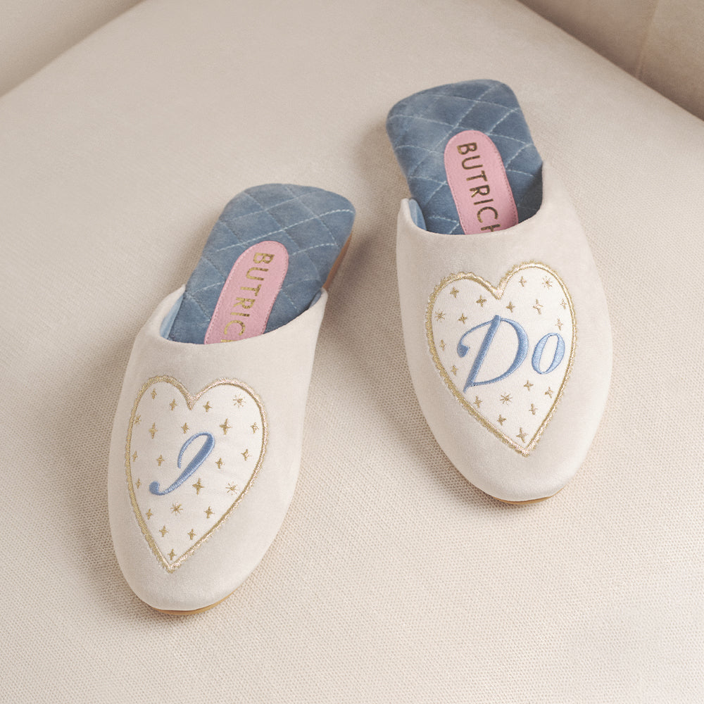 DANAE SLIPPER BRIDE HUESO