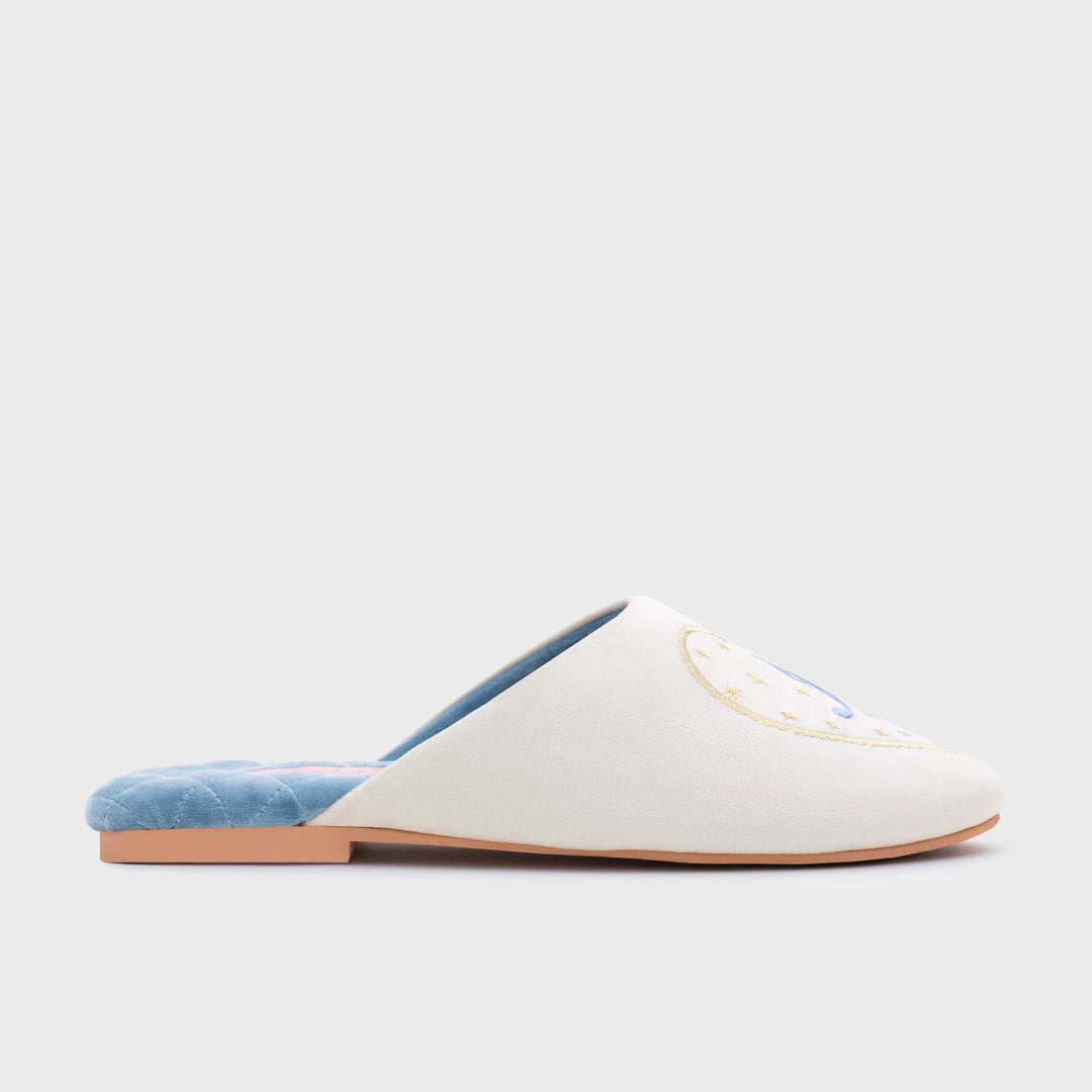 DANAE SLIPPER BRIDE HUESO