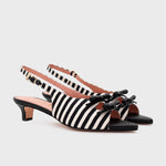 Cargue la imagen en el visor de la galería, EUGENIA FLAT SLINGBACK NEGRO
