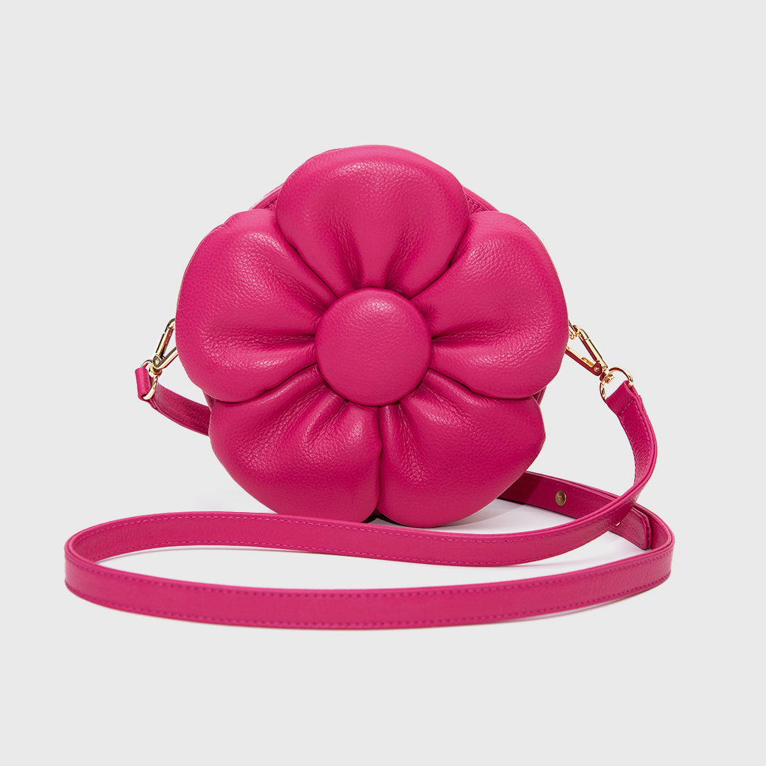 FANCY FLOWER BAG FUCSIA