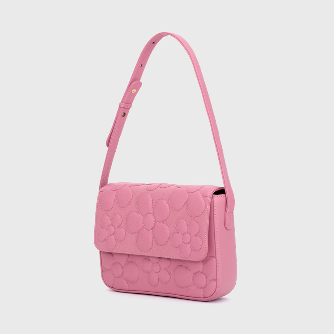 FANCY FLOWER FLAP BAG ROSA