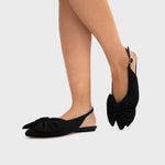 Cargue la imagen en el visor de la galería, FEDERICA FLAT SLINGBACK NEGRO
