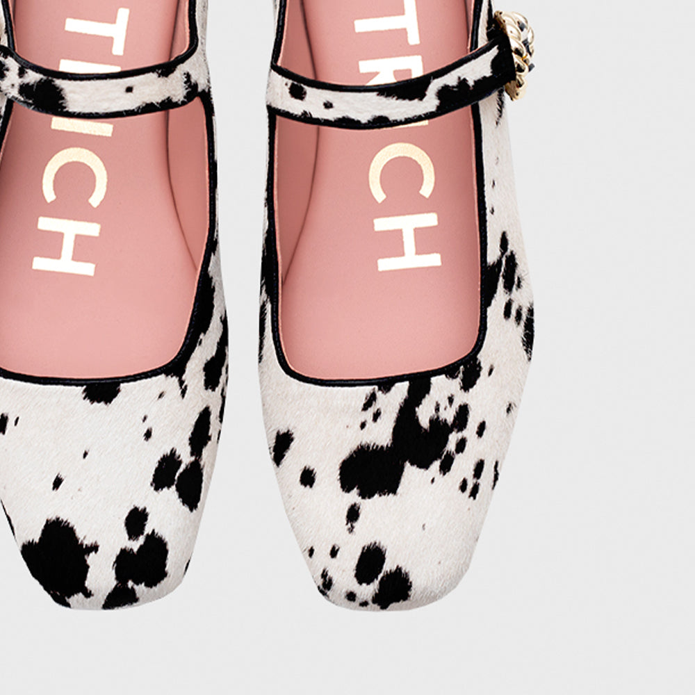 MALIKA FLAT HUESO NEGRO