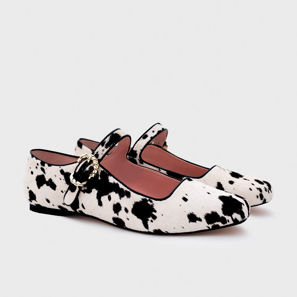 MALIKA FLAT HUESO NEGRO