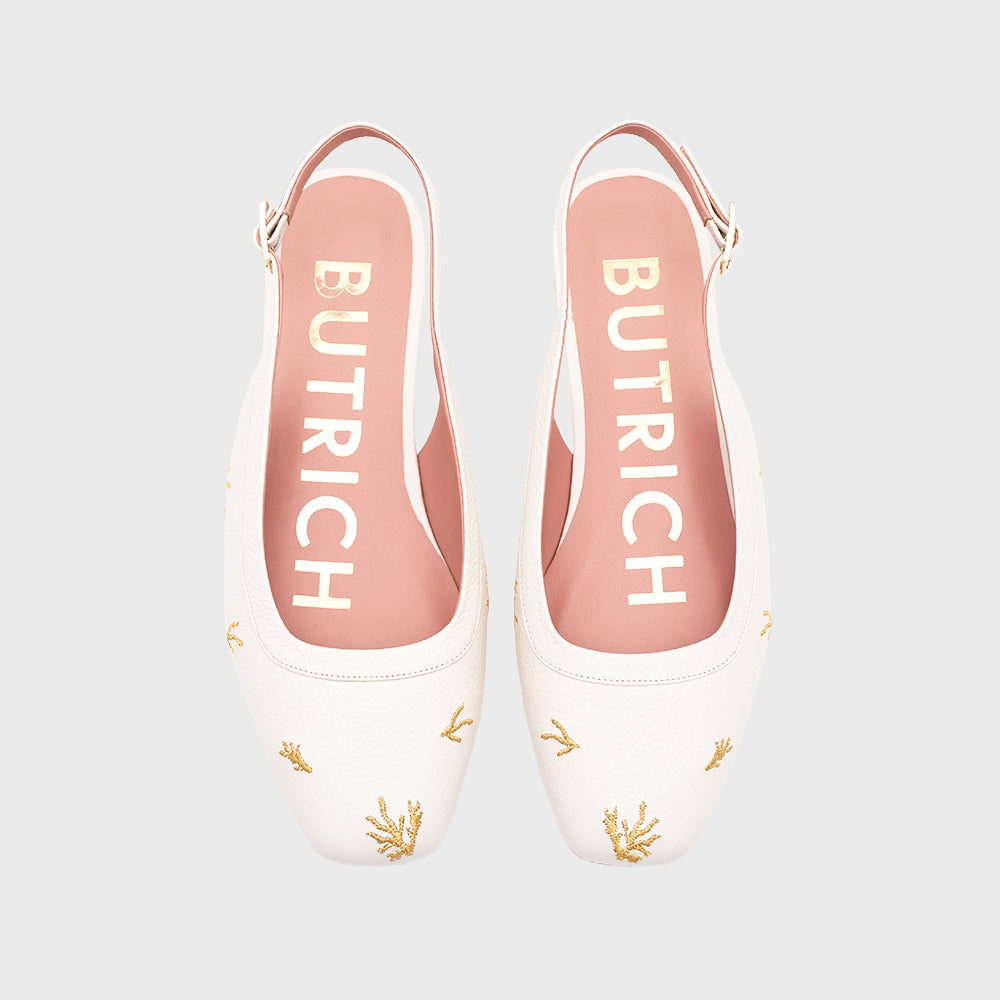 FLAVIA FLAT SLINGBACK HUESO