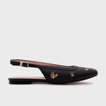 Cargue la imagen en el visor de la galería, FLAVIA FLAT SLINGBACK NEGRO

