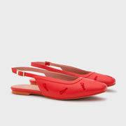FLAVIA FLAT SLINGBACK ROJO