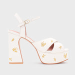 Cargue la imagen en el visor de la galería, FLAVIA PLATAFORMA HUESO
