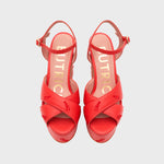 Cargue la imagen en el visor de la galería, FLAVIA PLATAFORMA ROJO
