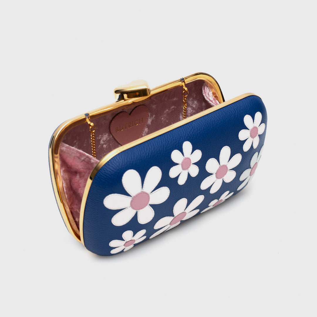 CLUTCH PILLBOX FREDA AZUL