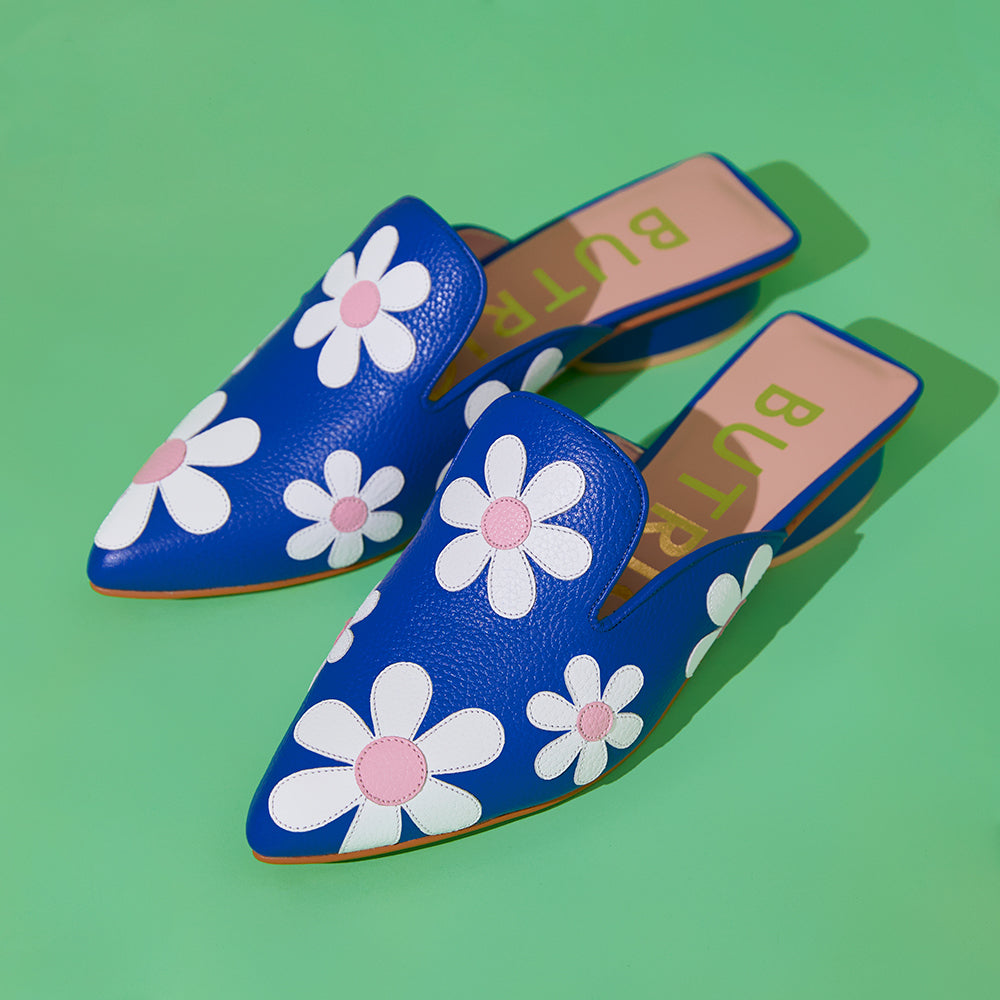 FREDA MULE FLAT AZUL