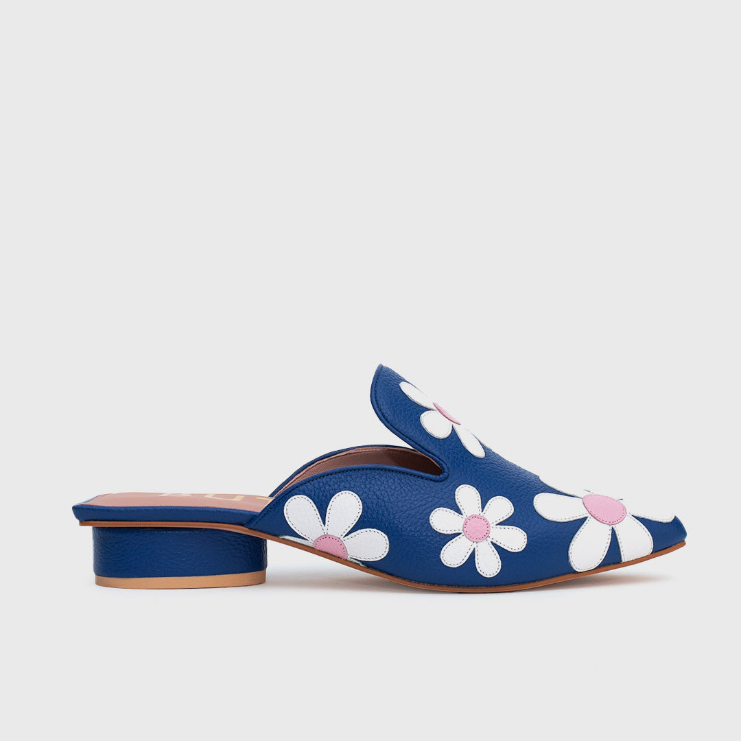 FREDA MULE FLAT AZUL