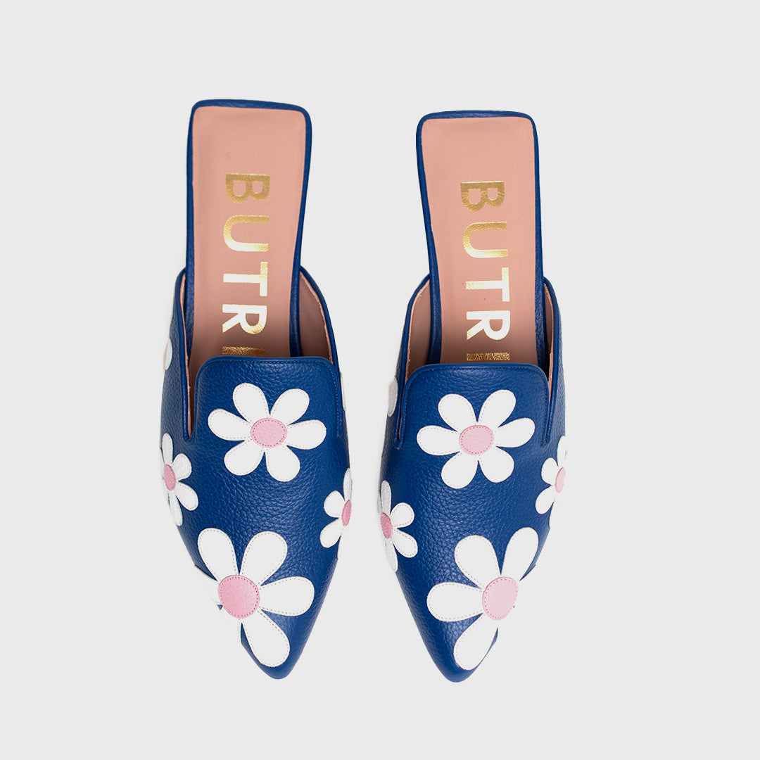 FREDA MULE FLAT AZUL