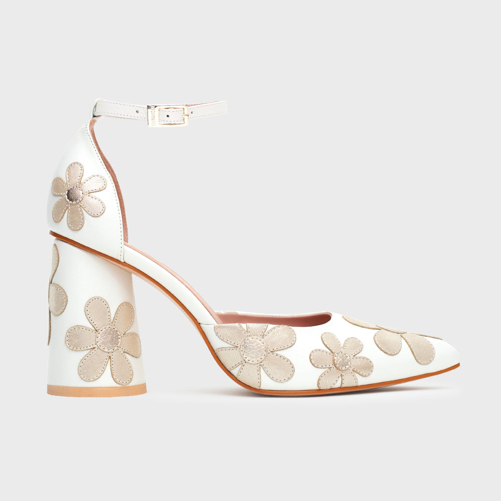 FREDA PUMP BRIDE HUESO