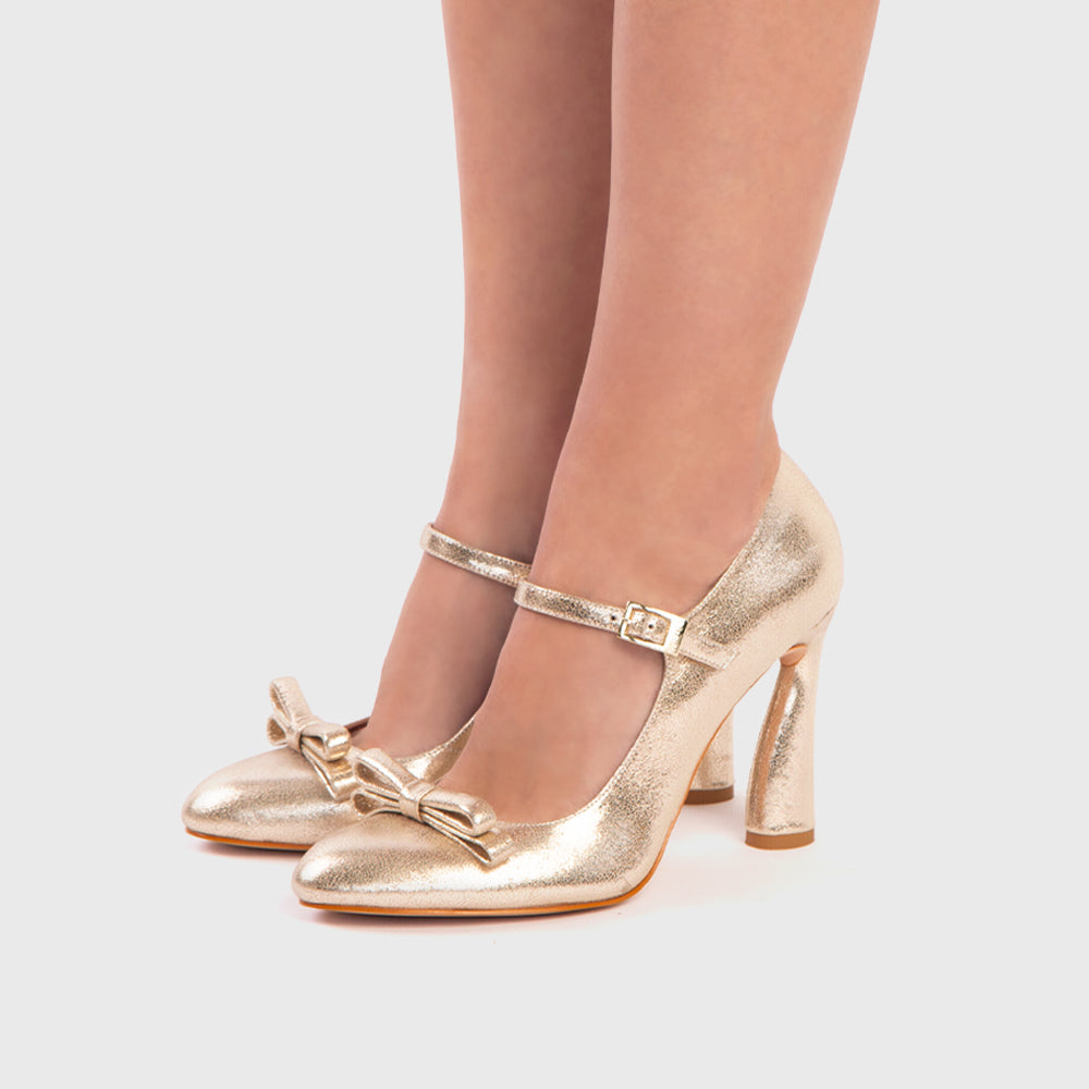 GINA PUMP PLATINO ORO