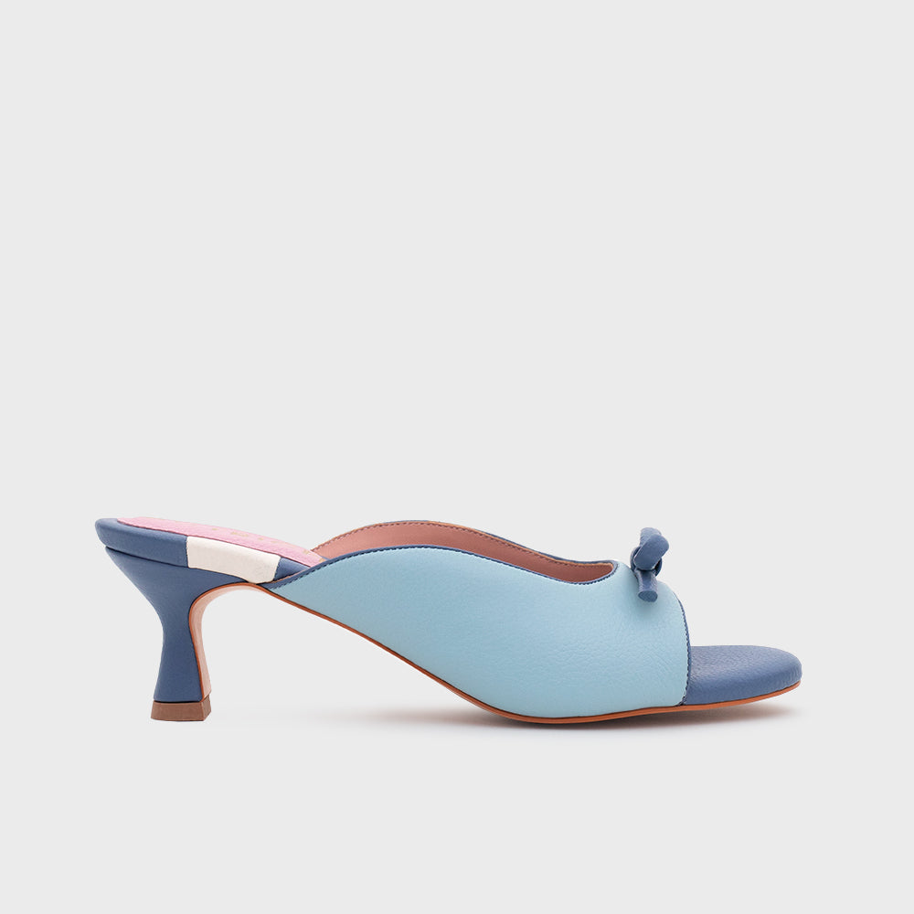 GIUSEPPINA MULE MIDI CELESTE