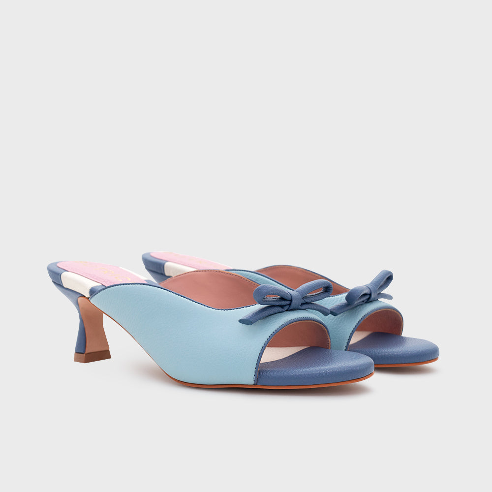 GIUSEPPINA MULE MIDI CELESTE