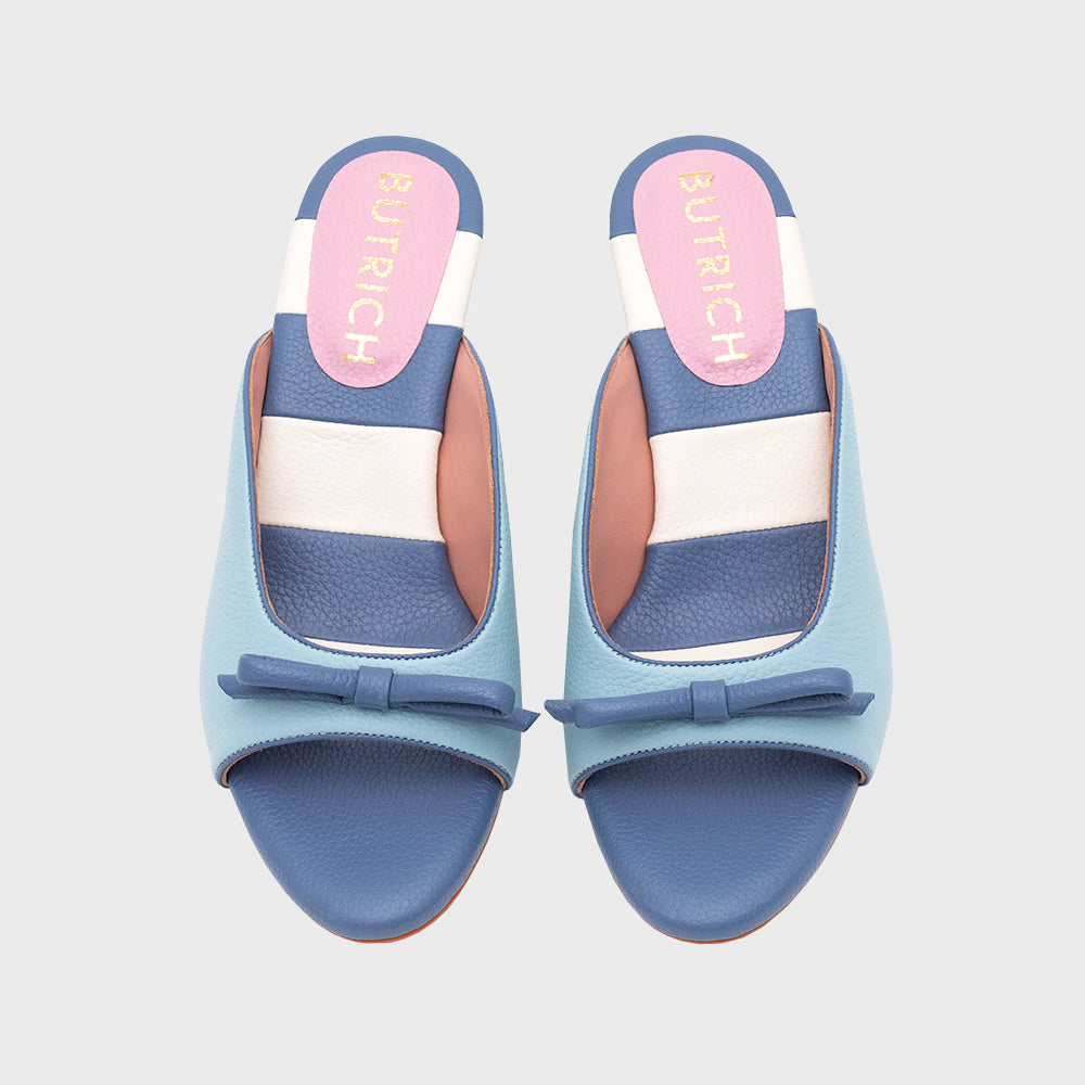 GIUSEPPINA MULE MIDI CELESTE