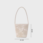 Cargue la imagen en el visor de la galería, JANIA BUCKET BAG HUESO