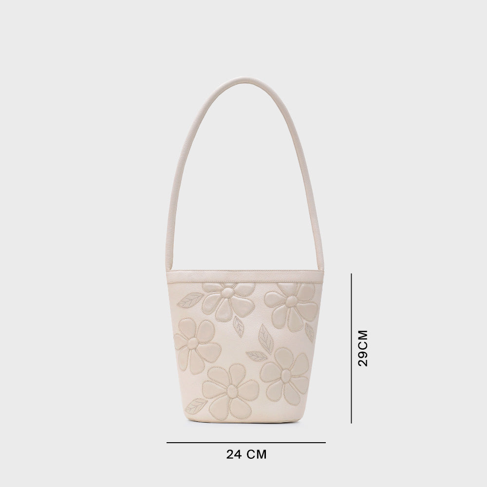 JANIA BUCKET BAG HUESO
