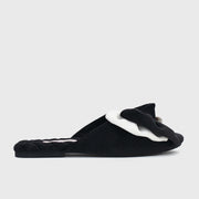 JAYNE SLIPPER HUESO NEGRO