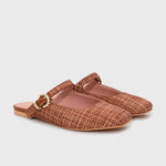 Cargue la imagen en el visor de la galería, KENZA MULE FLAT OCRE