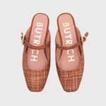 Cargue la imagen en el visor de la galería, KENZA MULE FLAT OCRE