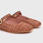 Cargue la imagen en el visor de la galería, KENZA MULE FLAT OCRE
