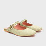 Cargue la imagen en el visor de la galería, KENZA MULE FLAT VERDE