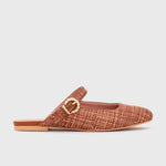 Cargue la imagen en el visor de la galería, KENZA MULE FLAT OCRE