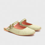 Cargue la imagen en el visor de la galería, KENZA MULE FLAT VERDE