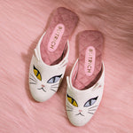 Cargue la imagen en el visor de la galería, KITTY CAT SLIPPER HUESO
