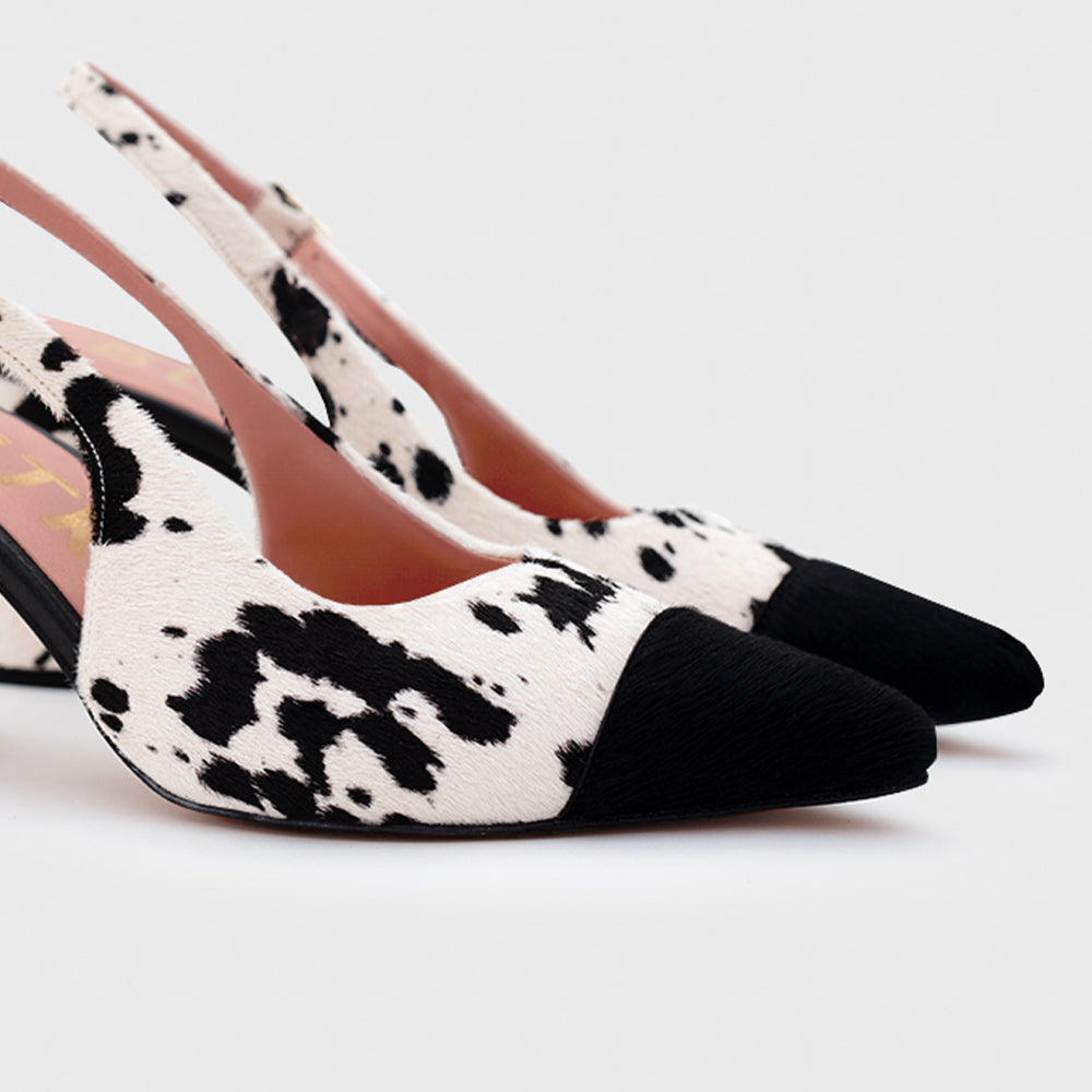 KORINA PUMP HUESO NEGRO