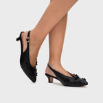 Cargue la imagen en el visor de la galería, LOUISE MIDI SLINGBACK NEGRO
