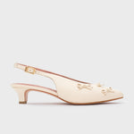 Cargue la imagen en el visor de la galería, LOUISE MIDI SLINGBACK HUESO
