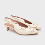 Cargue la imagen en el visor de la galería, LOUISE MIDI SLINGBACK HUESO
