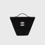 Cargue la imagen en el visor de la galería, LUCILLE FLAP TRAPEZE BAG NEGRO