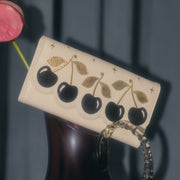 LUCKY CHERRIES RECTANGLE BAG HUESO