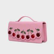 LUCKY CHERRIES RECTANGLE BAG ROSA