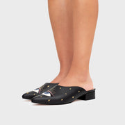 LUCKY EYE MULE FLAT NEGRO