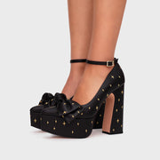 LUCKY SPARKLES PLATAFORMA NEGRO
