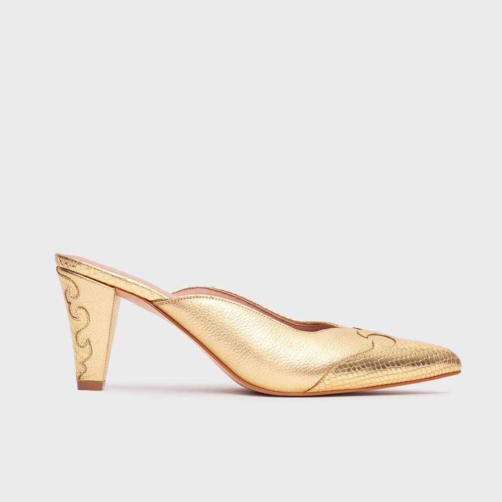 LUCKY MULE PUMP ORO