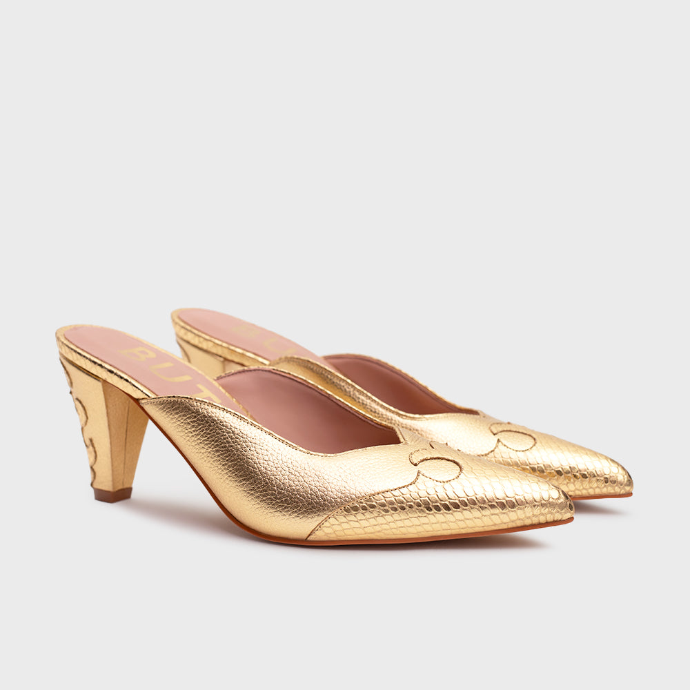 LUCKY MULE PUMP ORO