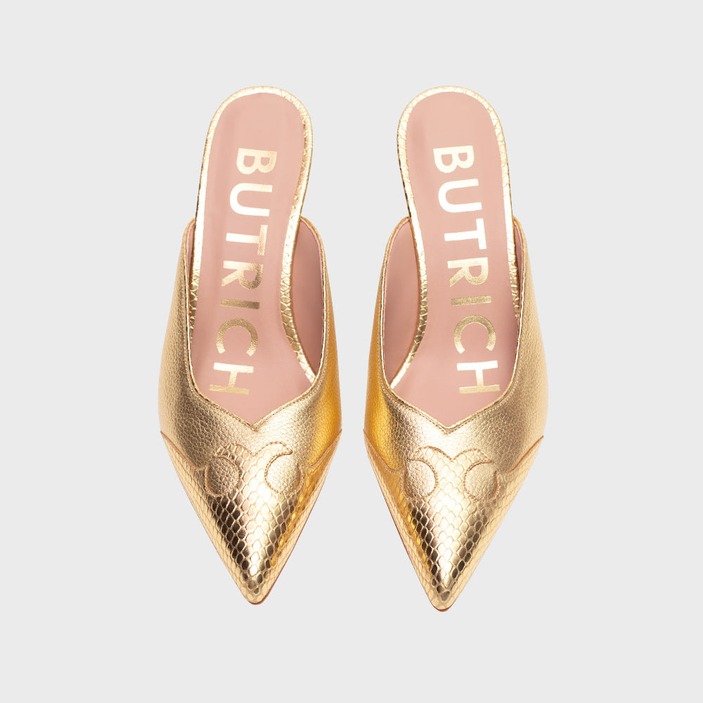 LUCKY MULE PUMP ORO