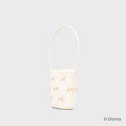MARIE MINI BOWS BUCKET BAG HUESO
